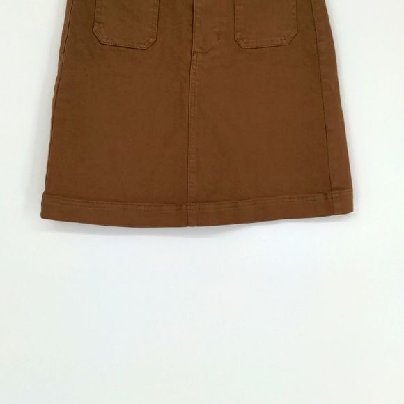 Everlane‎ Women's The Patch Pocket Skirt Size 00 Ochre - Picture 7 of 11